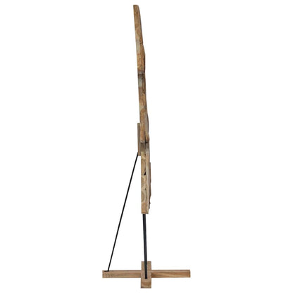 Kerstboom met standaard Bruin 180 cm Massief teakhout