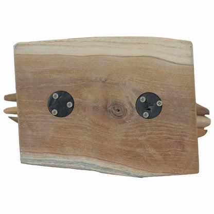 Kerstster Bruin 30 x 5 x 45 cm Massief Teakhout