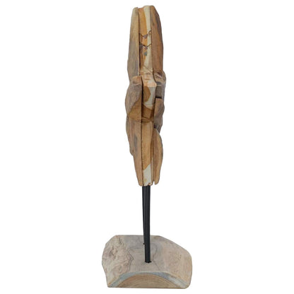 Kerstster Bruin 30 x 5 x 45 cm Massief Teakhout