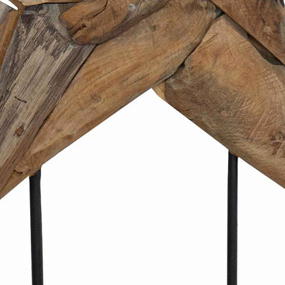 Kerstster Bruin 60 x 5 x 75 cm Massief Teakhout