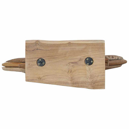 Kerstster Bruin 60 x 5 x 75 cm Massief Teakhout