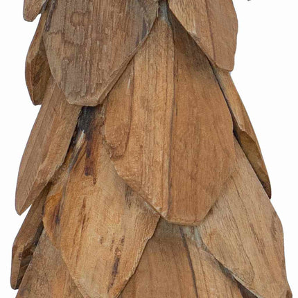 Kerstboom Met Standaard Bruin Massief Teakhout