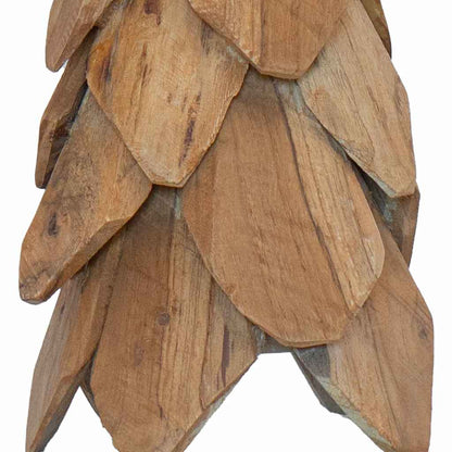 Kerstboom met standaard Bruin 50 cm Massief teakhout