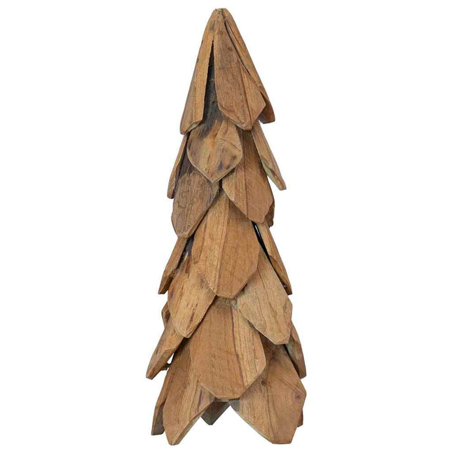 Kerstboom Met Standaard Bruin Massief Teakhout