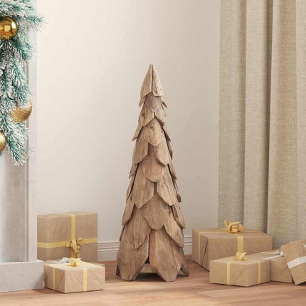 Kerstboom Met Standaard Bruin Massief Teakhout