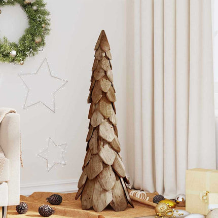 Kerstboom Met Standaard Bruin Massief Teakhout