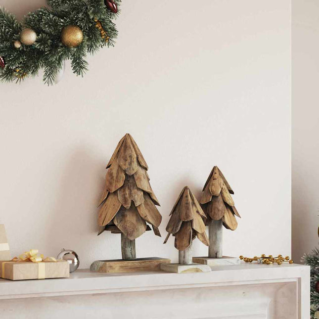 Kerstboom Bruin 61 Cm Massief Teakhout