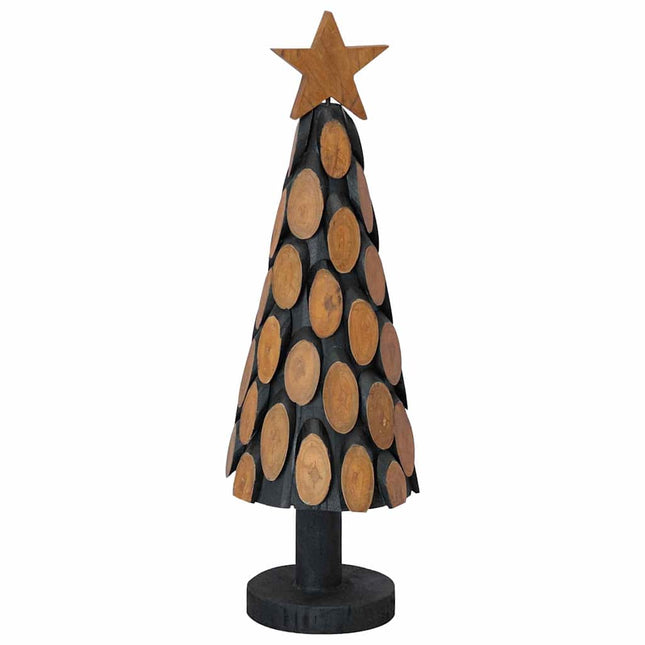 Kerstboom Met Standaard Bruin Massief Teakhout