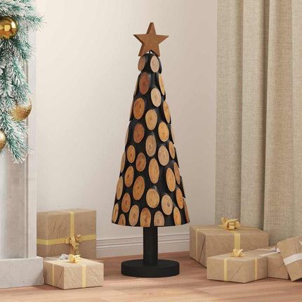 Kerstboom Met Standaard Bruin Massief Teakhout