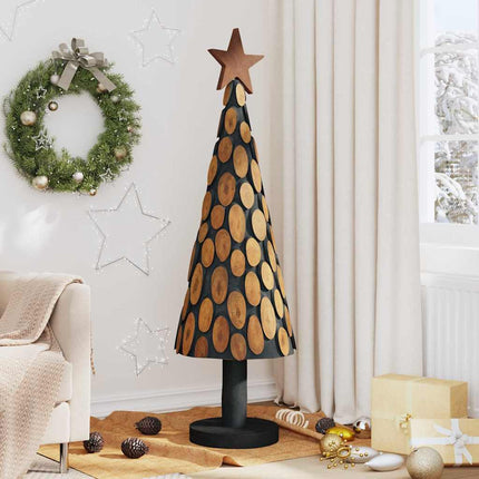 Kerstboom Met Standaard Bruin Massief Teakhout