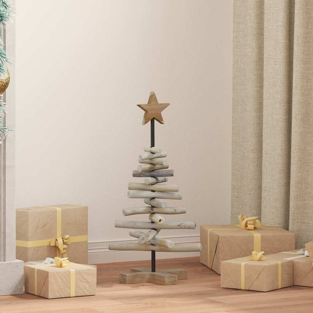 Kerstboom Bruin 90 Cm Massief Teakhout