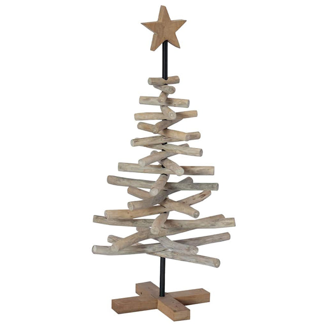 Kerstboom Bruin 90 Cm Massief Teakhout