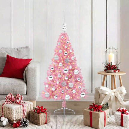 Kunstmatig Voorverlicht Kerstboom Met 150 Led Pvc