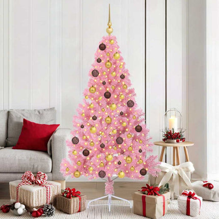 Kunstmatig Voorverlicht Kerstboom Met 150 Led Pvc