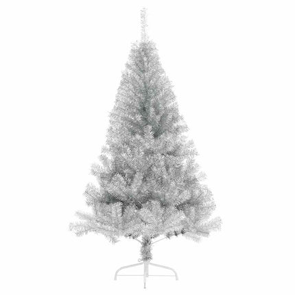 Kunstmatig Voorverlicht Kerstboom Met 150 Led Zilver 150 Cm Pet