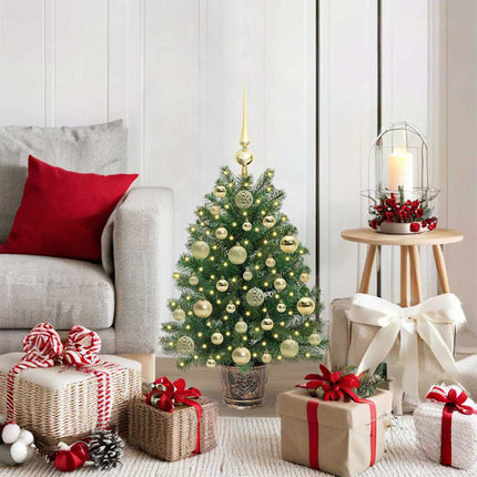 Kunstkerstboom Met 150 Led Met Standaard Groen Pe En Pvc