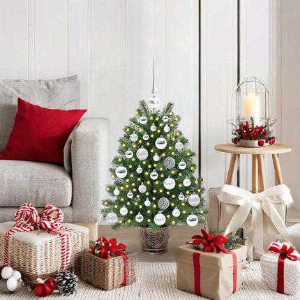 Kunstkerstboom Met 150 Led Met Standaard Groen Pe En Pvc