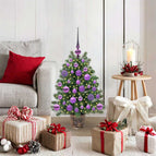 75 cm / met LED's en paarse ballen