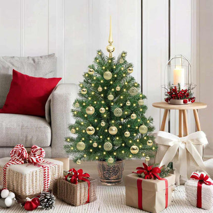 Kunstkerstboom Met 150 Led Met Standaard Groen Pe En Pvc