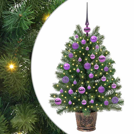 Kunstkerstboom Met 150 Led Met Standaard Groen Pe En Pvc