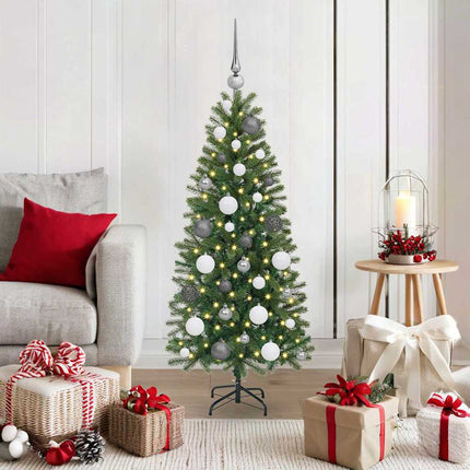 Kunstkerstboom Met 150 Led Met Standaard Groen Pe En Pvc