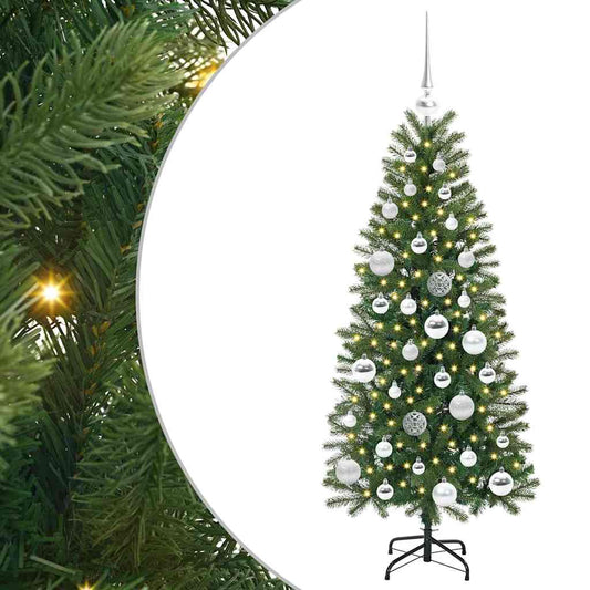 Kunstkerstboom met 150 LED met standaard Groen 120 cm PE en PVC