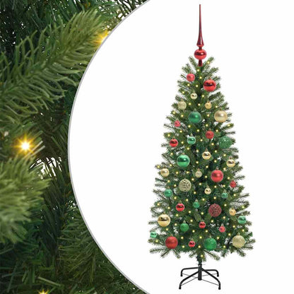 Kunstkerstboom met 150 LED met standaard Groen 120 cm PE en PVC
