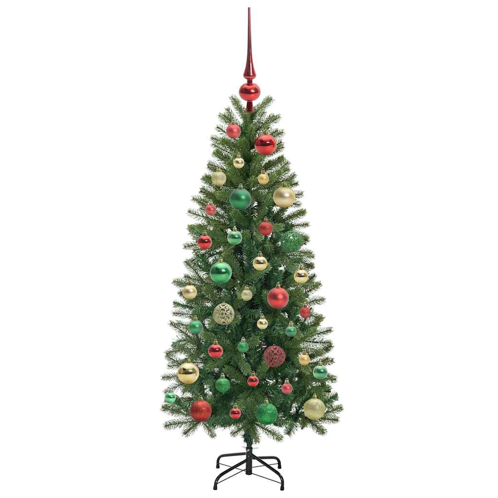 Kunstkerstboom met 150 LED met standaard Groen 120 cm PE en PVC