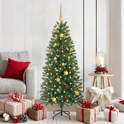 Kunstkerstboom Met 150 Led Met Standaard Groen Pe En Pvc