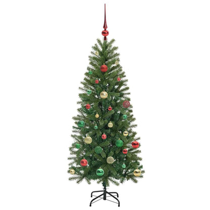 Kunstkerstboom met 150 LED met standaard Groen 150 cm PE en PVC