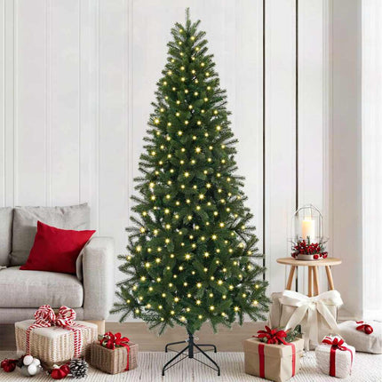 Kunstkerstboom Met 150 Led Met Standaard Groen Pe En Pvc