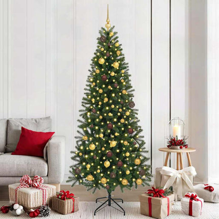 Kunstkerstboom Met 150 Led Met Standaard Groen Pe En Pvc
