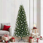 210 cm / met LED's &witte ballen