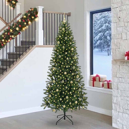 Kunstkerstboom Met 150 Led Met Standaard Groen Pe En Pvc