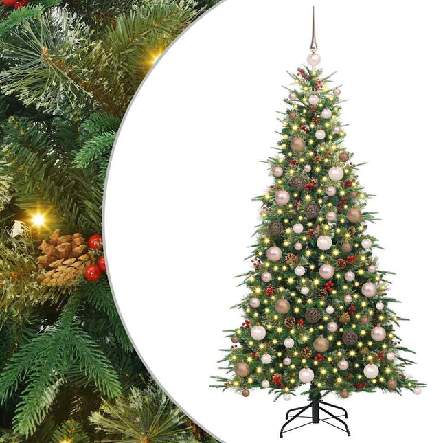 Kunstmatige Inklapbare Kerstboom Met 300 Led 180 Cm Pe En Pvc