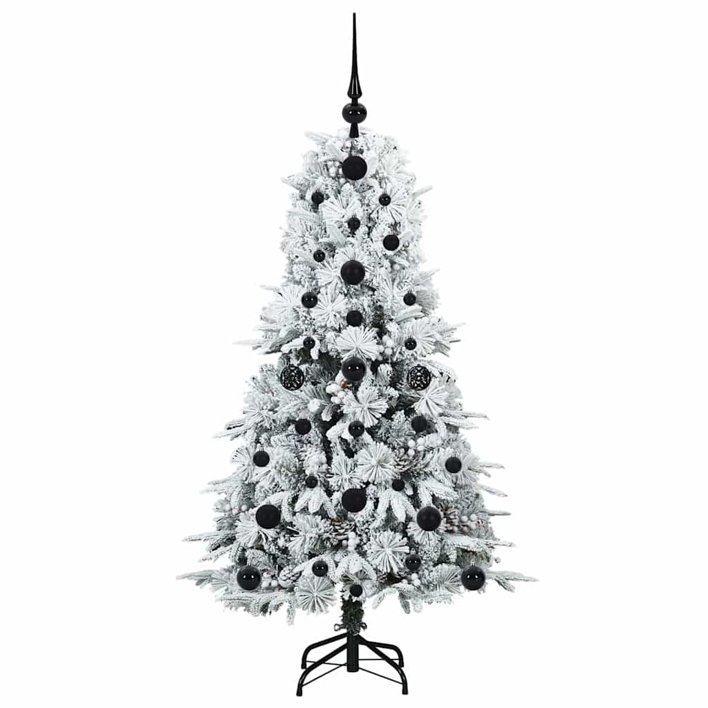 Kunstmatige Inklapbare Kerstboom Wit 120 cm PE en PVC