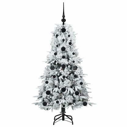 Kunstmatige Inklapbare Kerstboom Wit 120 cm PE en PVC