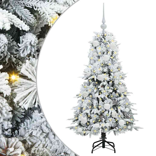Kunstmatige Inklapbare Kerstboom Wit 120 cm PE en PVC