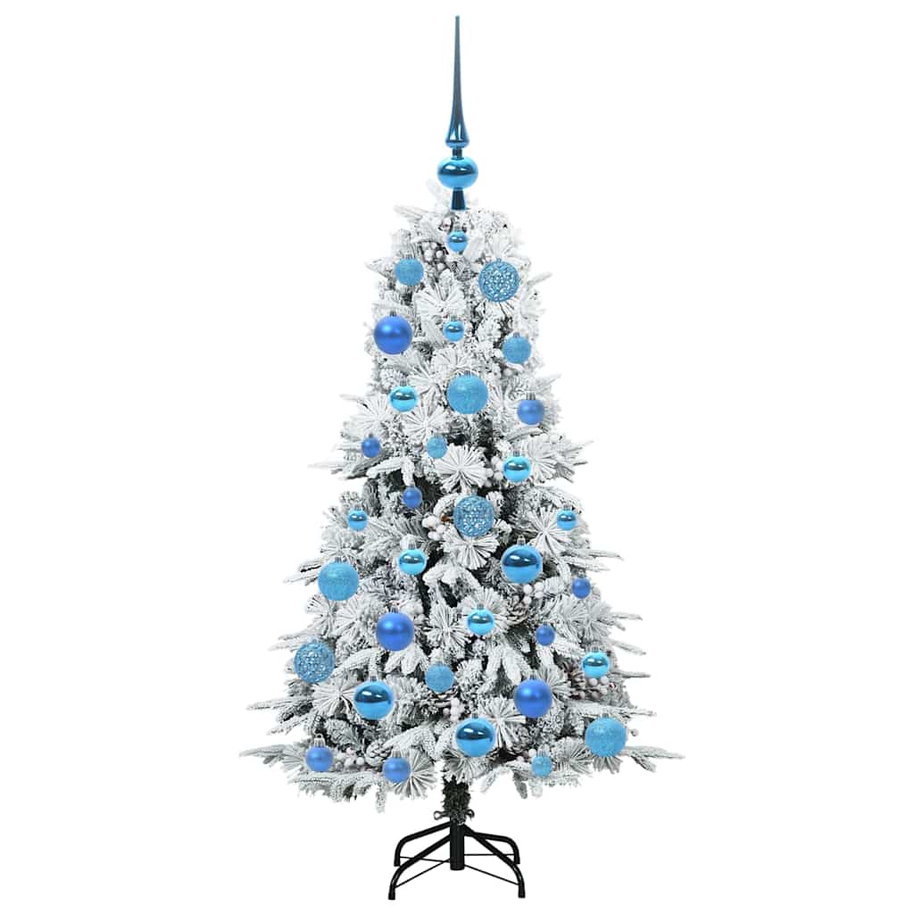 Kunstmatige Inklapbare Kerstboom Wit 120 cm PE en PVC