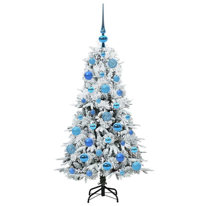 Kunstmatige Inklapbare Kerstboom Wit 120 cm PE en PVC