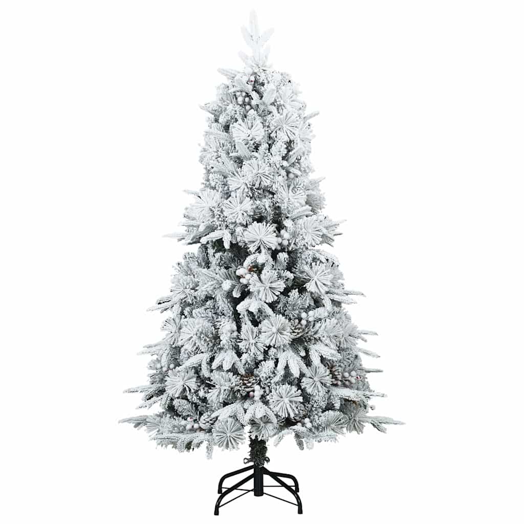 Kunstmatige Inklapbare Kerstboom Wit 120 cm PE en PVC