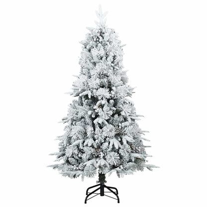 Kunstmatige Inklapbare Kerstboom Wit 120 cm PE en PVC