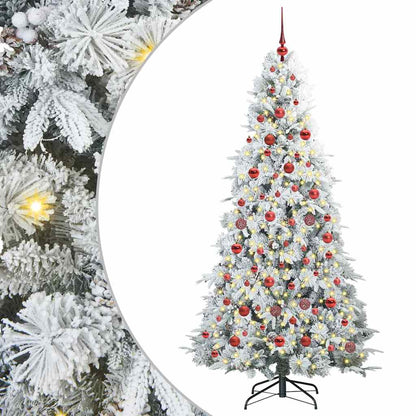Kunstmatige Inklapbare Kerstboom Wit 180 cm PE en PVC