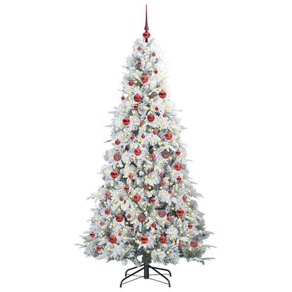 Kunstmatige Inklapbare Kerstboom Wit 180 cm PE en PVC