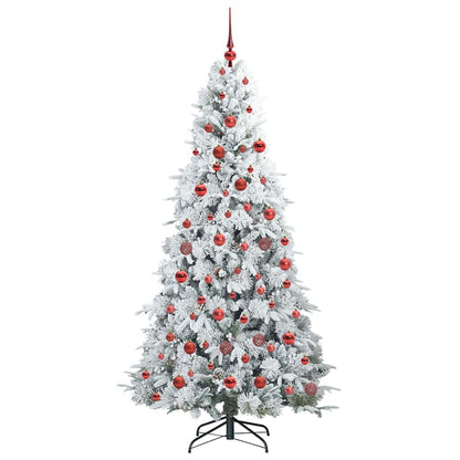 Kunstmatige Inklapbare Kerstboom Wit 180 cm PE en PVC