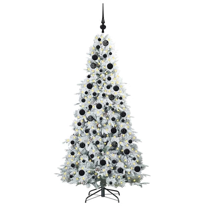 Kunstmatige Inklapbare Kerstboom Wit 180 cm PE en PVC