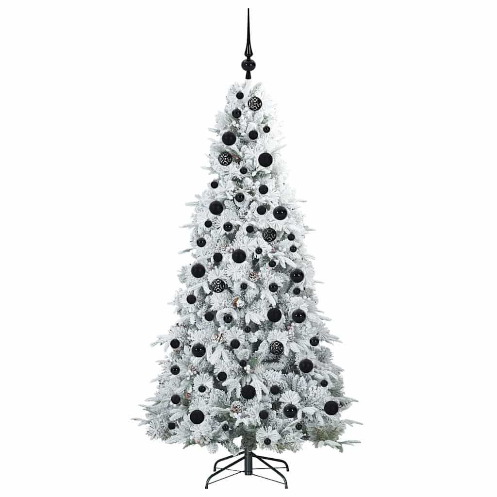 Kunstmatige Inklapbare Kerstboom Wit 180 cm PE en PVC
