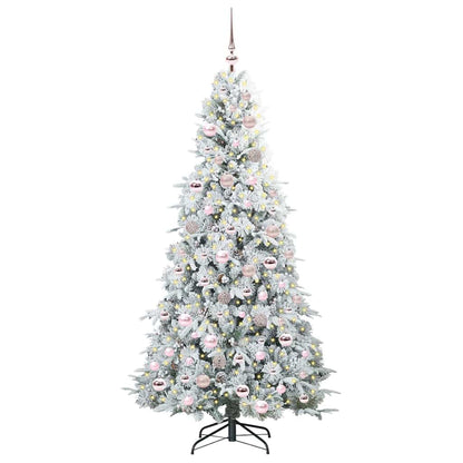 Kunstmatige Inklapbare Kerstboom Wit 180 cm PE en PVC