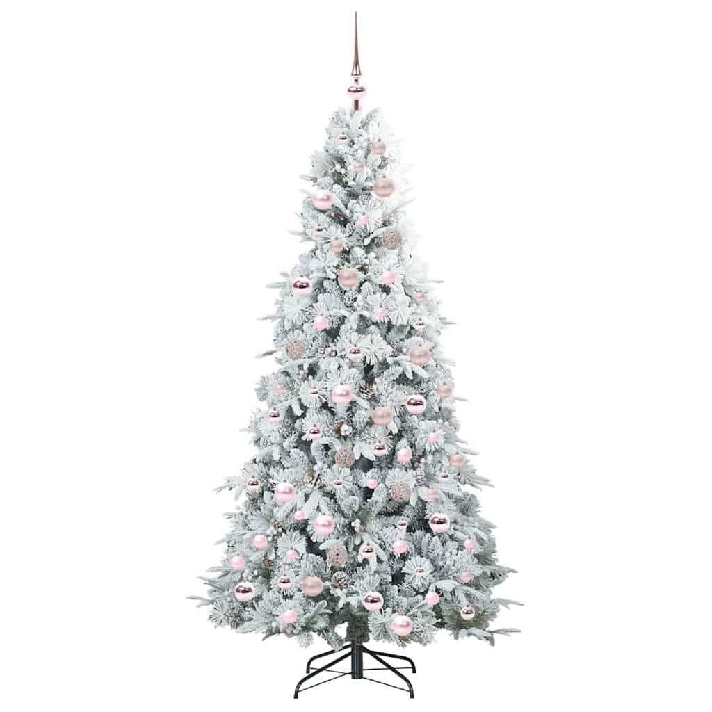 Kunstmatige Inklapbare Kerstboom Wit 180 cm PE en PVC