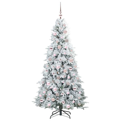 Kunstmatige Inklapbare Kerstboom Wit 180 cm PE en PVC